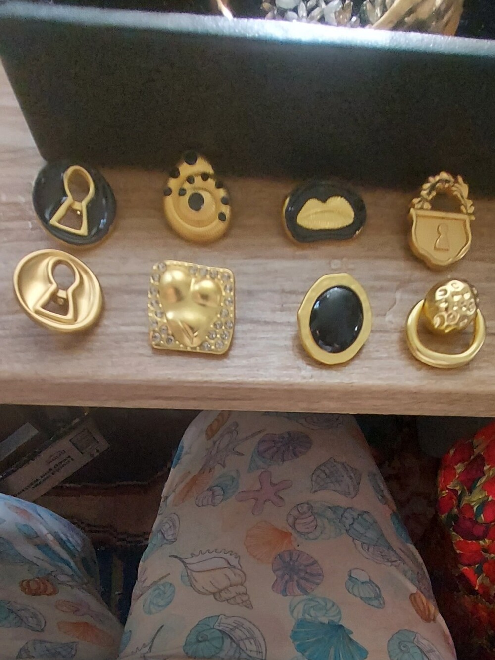 Schiaparelli  8 buttons brooch,from Paris